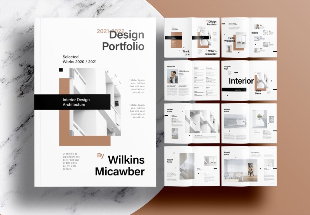 Design Portfolio booklet template