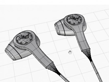 Earbuds-3D-modeling-in-Rhino-by-Kyle-Houchens