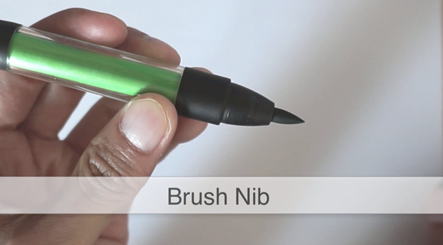Brush nib ID Sketching with Pantone Tria 