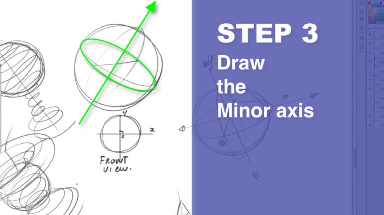 How to draw a sphere (with the XYZ axis) – ️THE DESIGN SKETCHBOOK