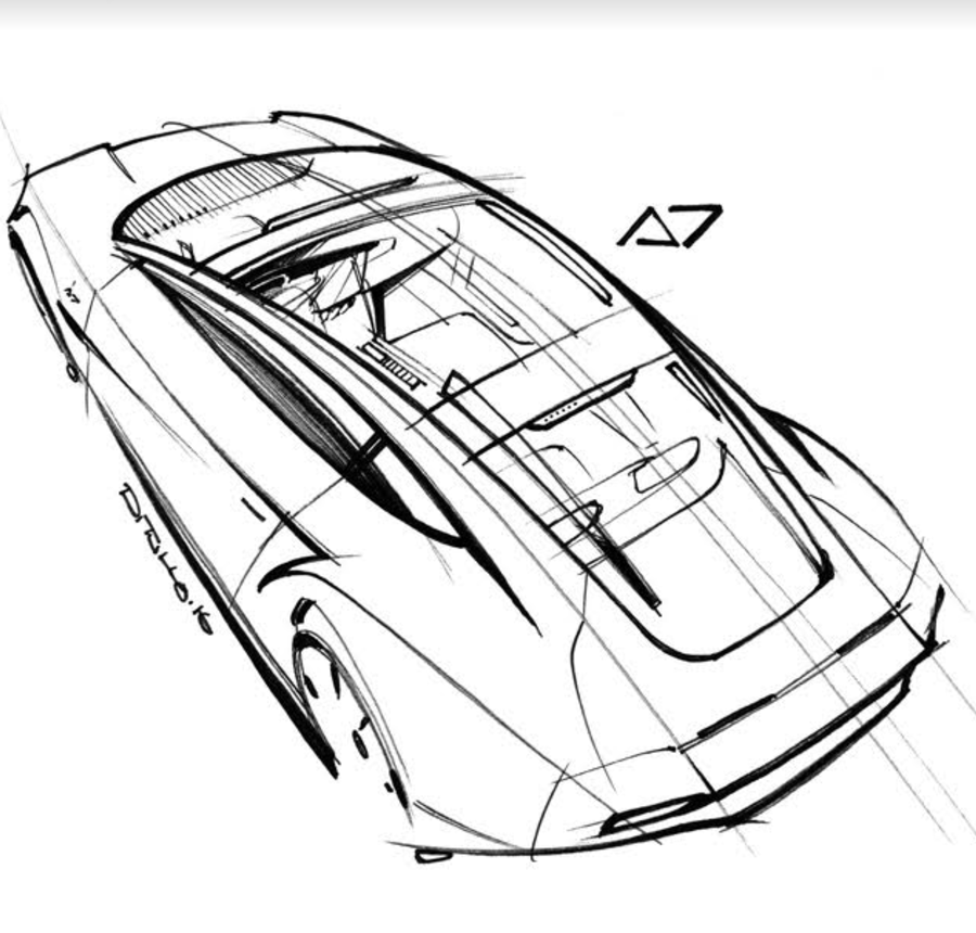 Michael Ditullo Design Sketching Sketchbook Car Design Top