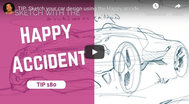 Car Design Tip Sketch With The Happy Accident