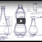 TIP 74 To draw a bottle, start with the symmetry axis