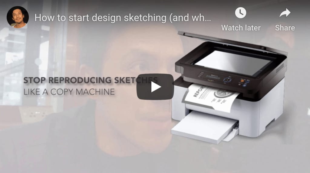 How to Start Design Sketching? (The BIG MISTAKE to avoid)