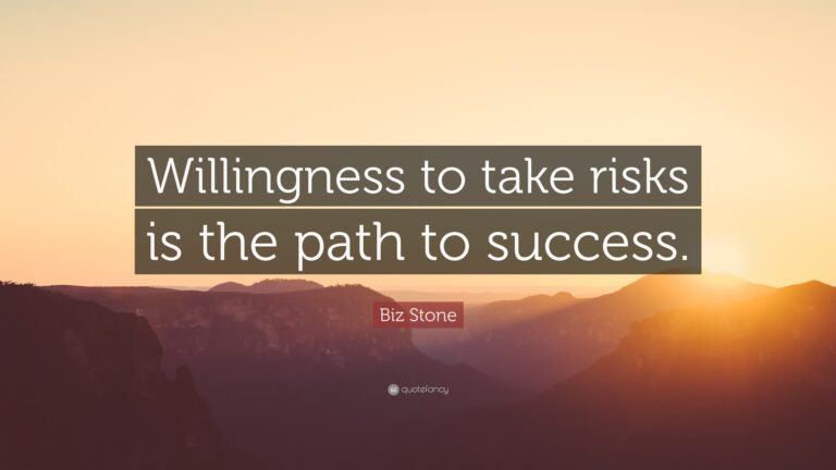 take risk to success