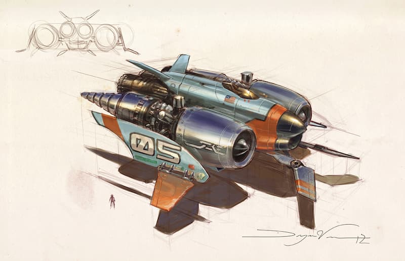 MC Space Racer 2 - American Muscle Space Racer - Design by Dwayne Vance