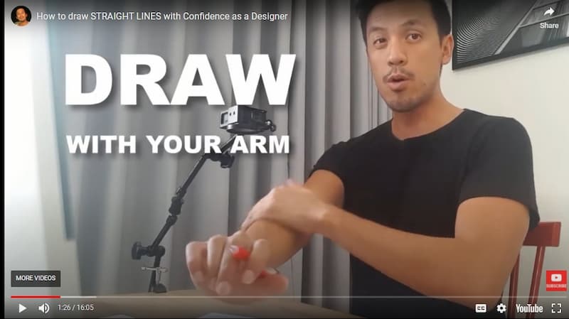 Draw with your whole arm - Chou-Tac Chung