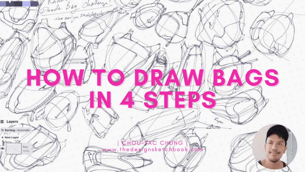 How to draw a handbag real easy 