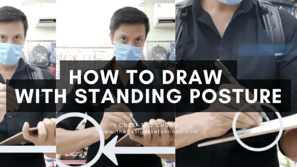 How to draw outdoor with standing posture