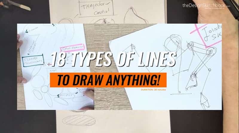 18 Types of lines to draw anything!