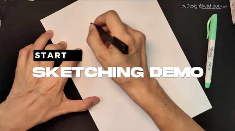 START SKETCHING DEMO OF LINE QUALITY - BEGINNER TO PROS